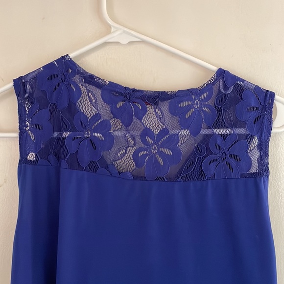 Vessos Women Sleeveless V Neck Fit and Flare Lace back Dress Large - Picture 4 of 6